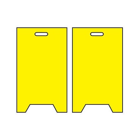 National Marker Co Floor Sign - Blank Yellow FSBY